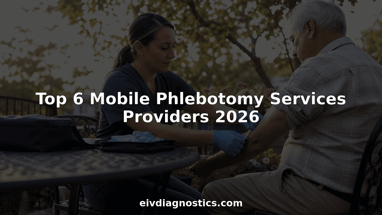 Top 6 Mobile Phlebotomy Services Providers 2026